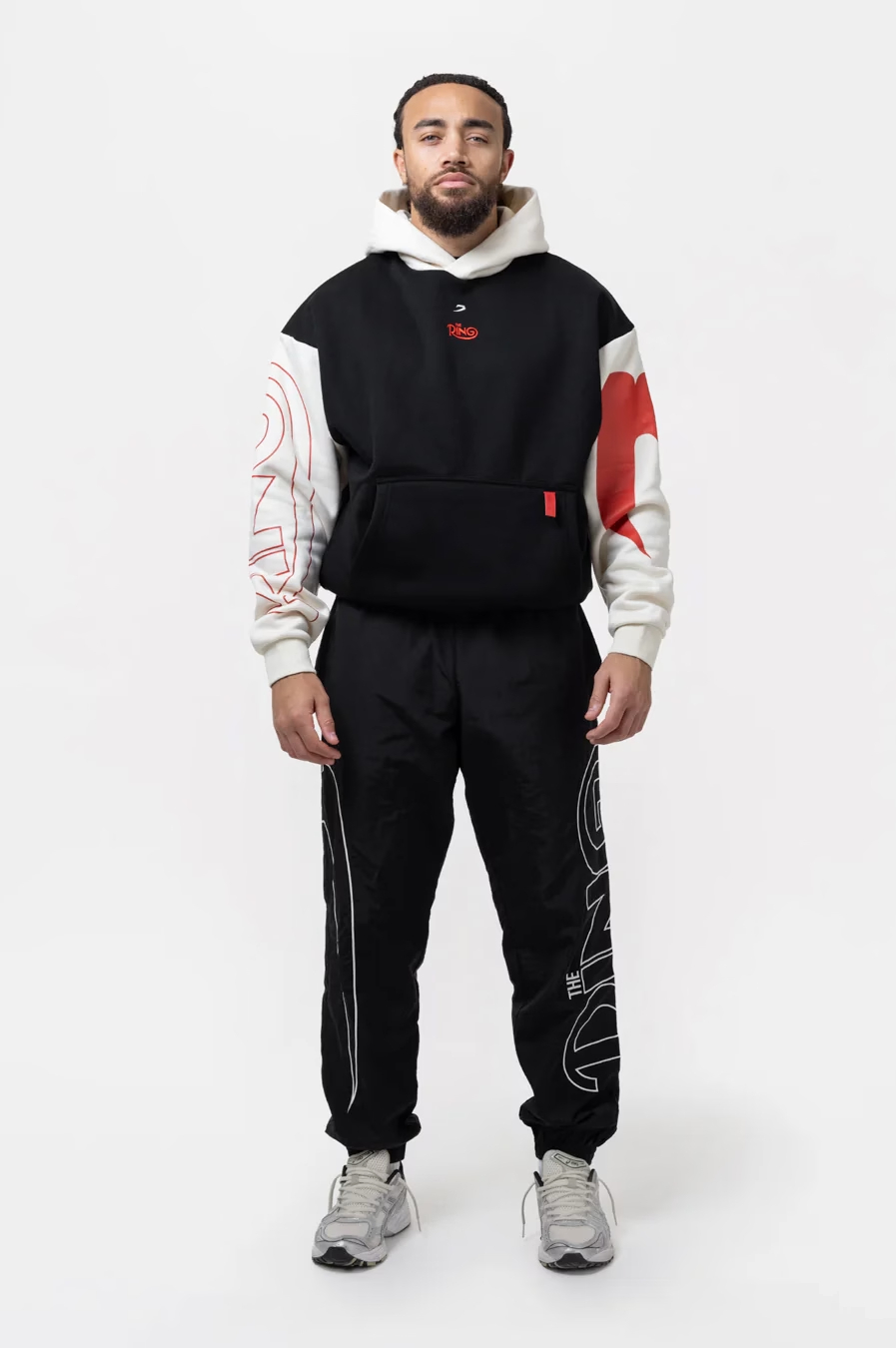 Худи Ring × BOXRAW, черно-бежевый Худи Ring × BOXRAW, черно-бежевый