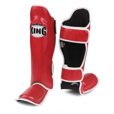 Накладки на ноги King Pro Boxing Shinguard, PU-SGK-6 red