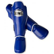 Накладки на ноги  King Pro Boxing Shinguard, PU-SGK-7-blue