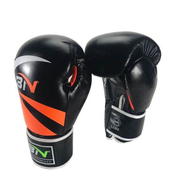 Боксерские перчатки BN 075 чёрные