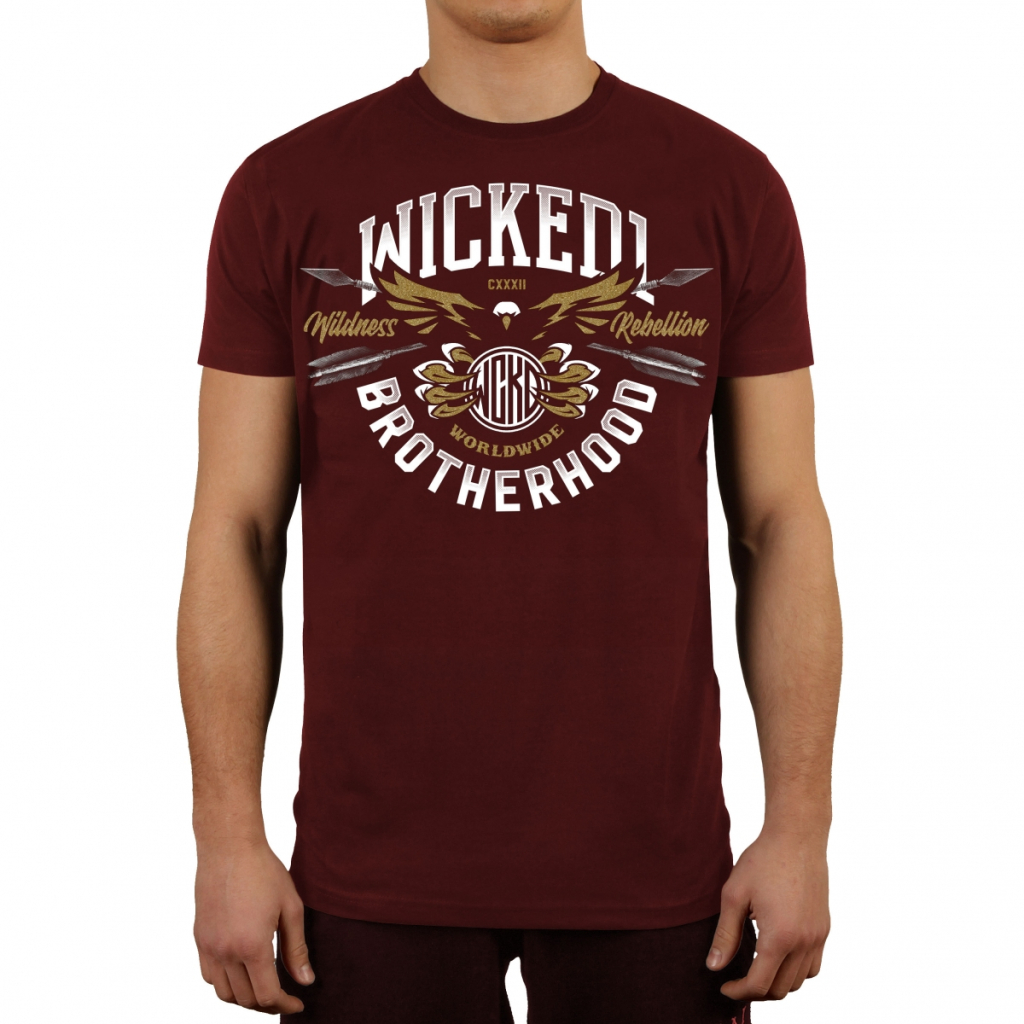 Футболка Wicked One EAGLE TEE BURGUNDY