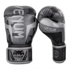 Боксерские перчатки VENUM ELITE BOXING GLOVES - BLACK/DARK CAMO