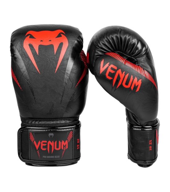 Боксерские перчатки VENUM IMPACT BOXING GLOVES - BLACK/RED