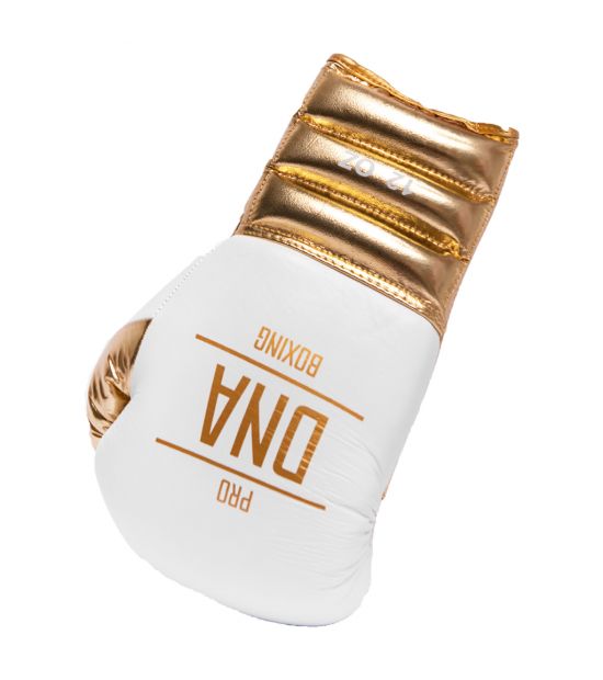 Боксерские перчатки DNA Pro Boxing MTRX White/Gold