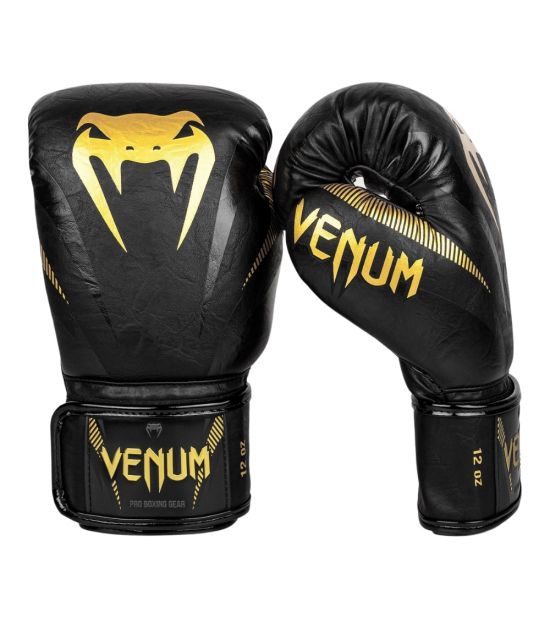Боксерские перчатки VENUM IMPACT BOXING GLOVES - GOLD/BLACK