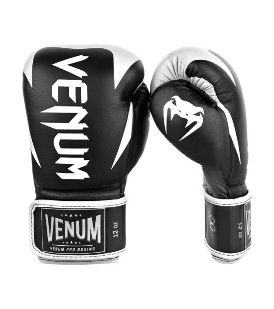 Боксерские перчатки VENUM HAMMER PRO BOXING GLOVES VELCRO - BLACK/WHITE