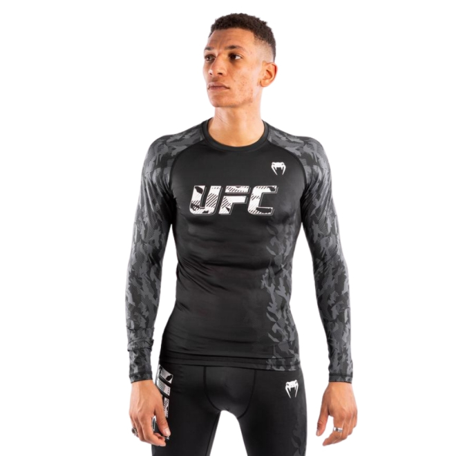 Рашгард UFC VENUM AUTHENTIC FIGHT WEEK MEN'S PERFORMANCE LONG SLEEVE RASHGUARD - BLACK