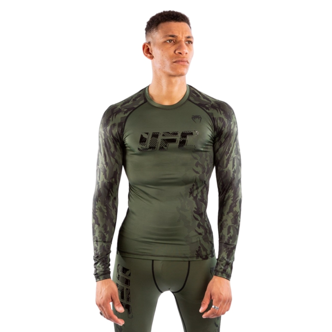 Рашгард UFC VENUM AUTHENTIC FIGHT WEEK MEN'S PERFORMANCE LONG SLEEVE RASHGUARD - KHAKI
