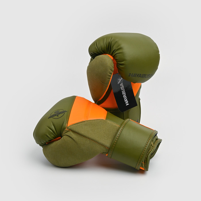 Боксерские перчатки Hayabusa T3 Green/Orange