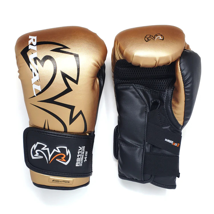 Перчатки RIVAL RS11V EVOLUTION SPARRING GLOVES золотой