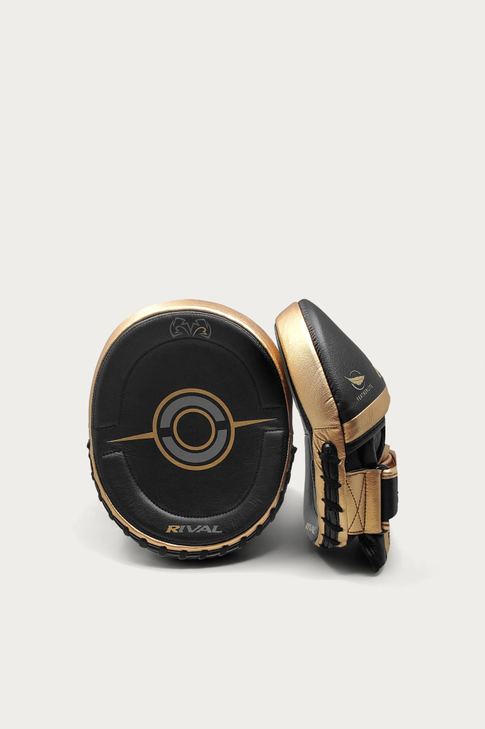 Боксерские лапы Rival RPM100 Black/Gold