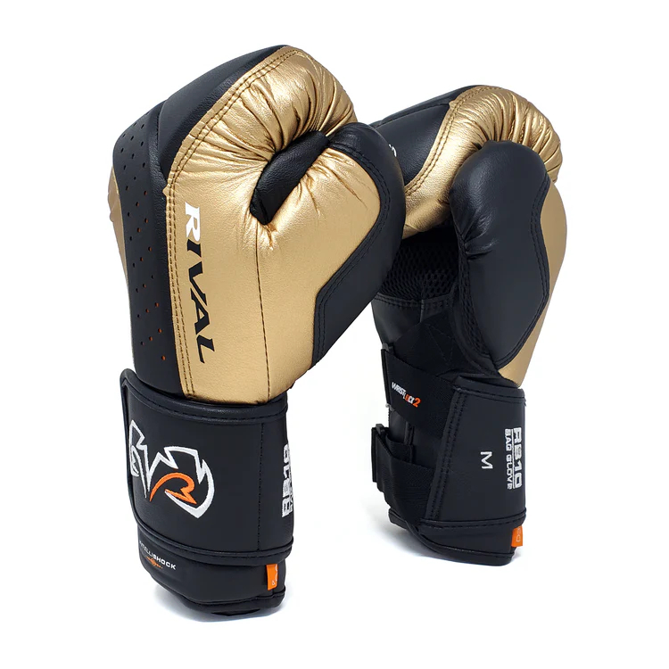 Перчатки RIVAL RB10 INTELLI-SHOCK BAG черно-золотой