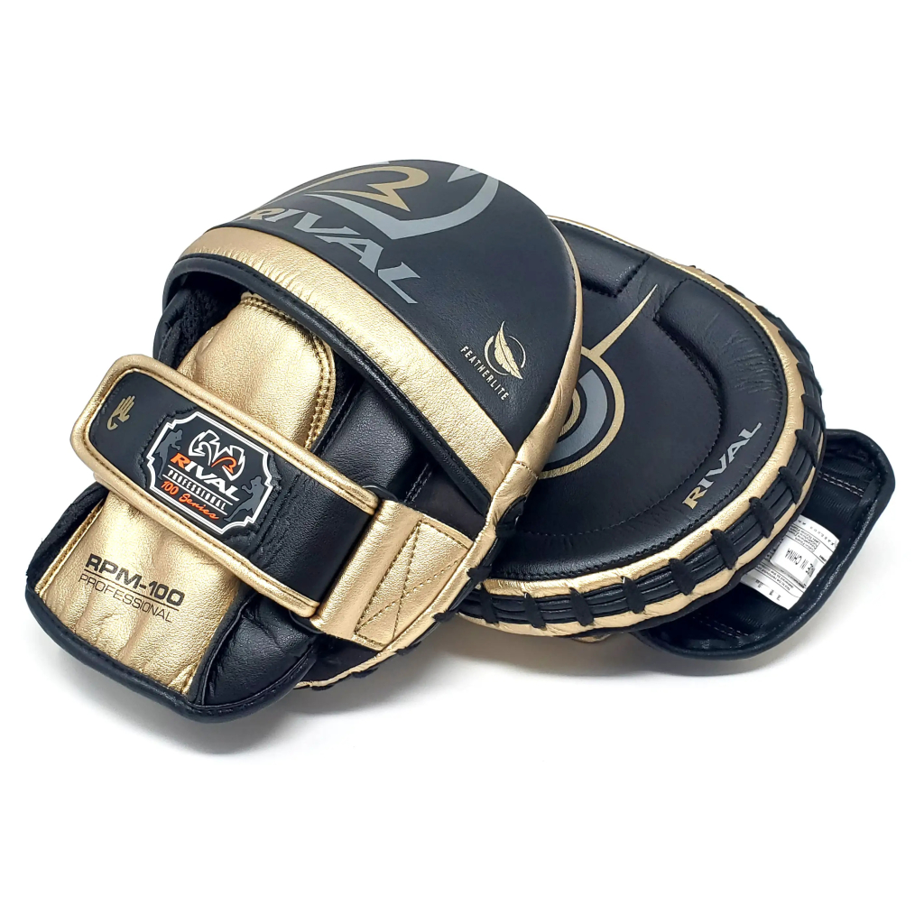 Боксерские лапы Rival RPM100 Black/Gold
