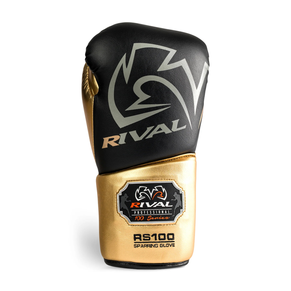 Перчатки RIVAL RS100 Professional Sparring Gloves черный/золотой