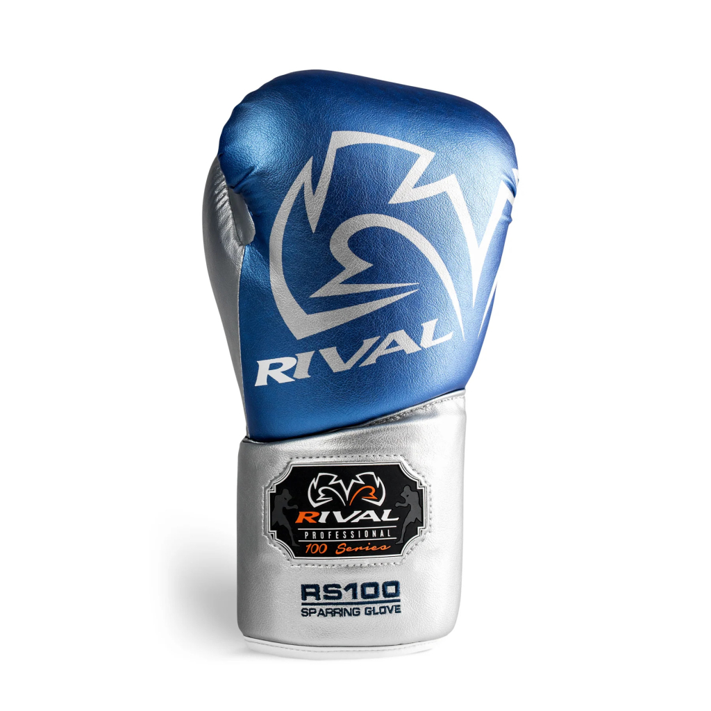 Перчатки RIVAL RS100 Professional Sparring Gloves синий/серебряный