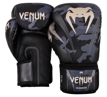 Боксерские перчатки VENUM IMPACT BOXING GLOVES - DARK CAMO/SAND