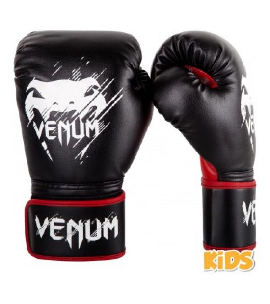 Боксерские перчатки  VENUM CONTENDER KIDS BOXING GLOVES - BLACK/RED