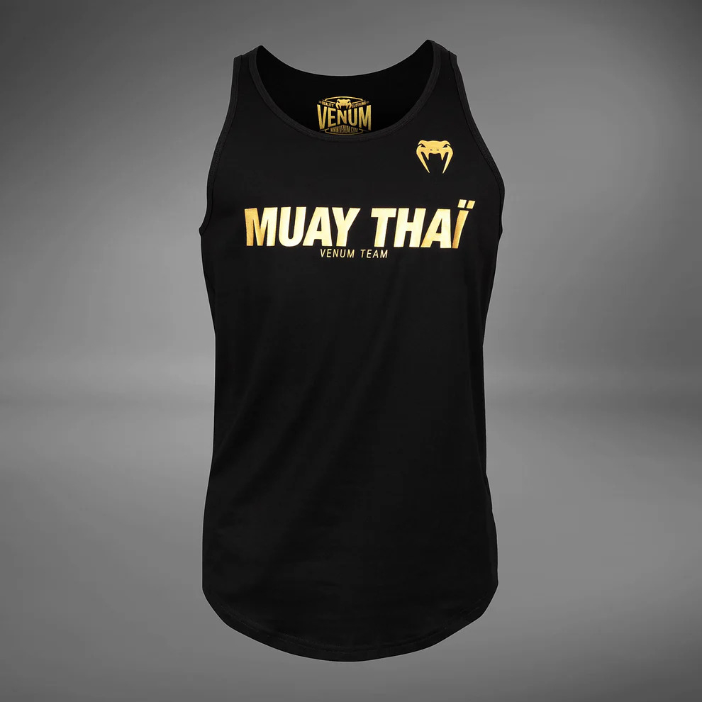 Майка Venum VT Muay Thai Tank Top - Black/Gold