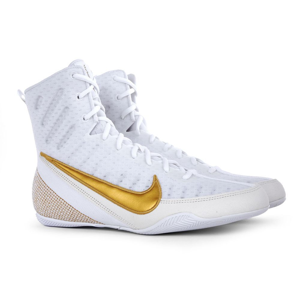 Боксёрки Nike Machomai 3.0, бело-золотые Боксёрки Nike Machomai 3.0, бело-золотые