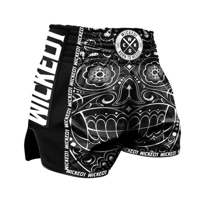 Шорты WICKED1 Mexican Skull Black