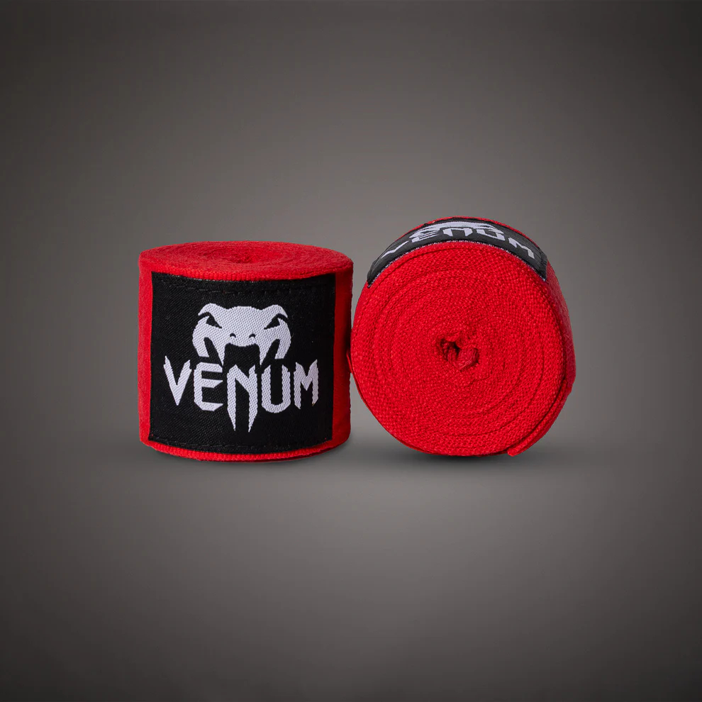 Боксерские бинты Venum Kontact, красные
