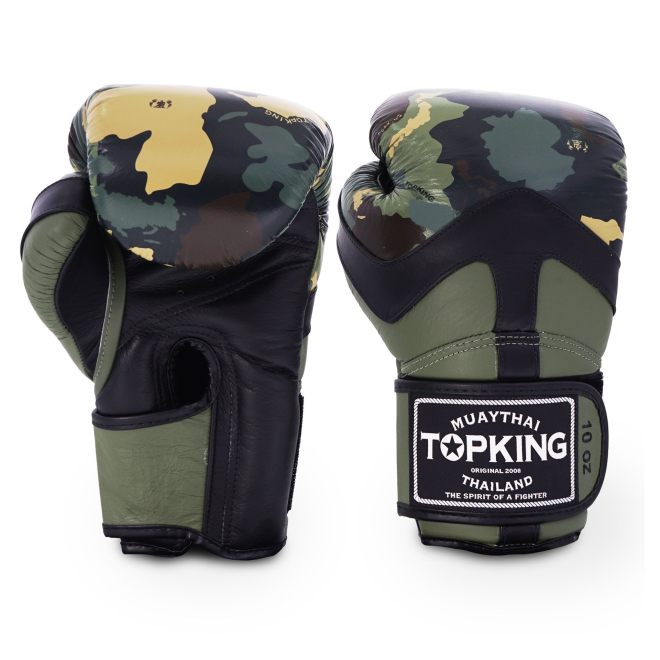 Боксерские перчатки TOP KING  GREEN CAMOUFLAGE
